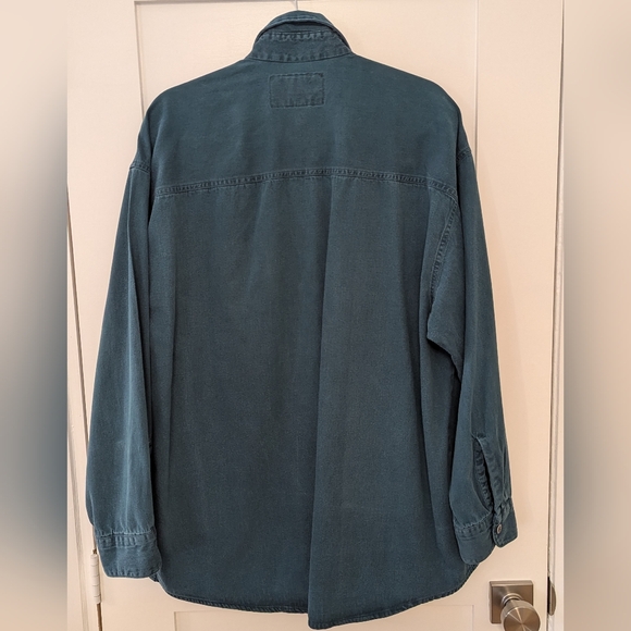 RGB Browns Trade Mark Vintage Teal Denim & Aztec Print Button Up - Picture 4 of 12